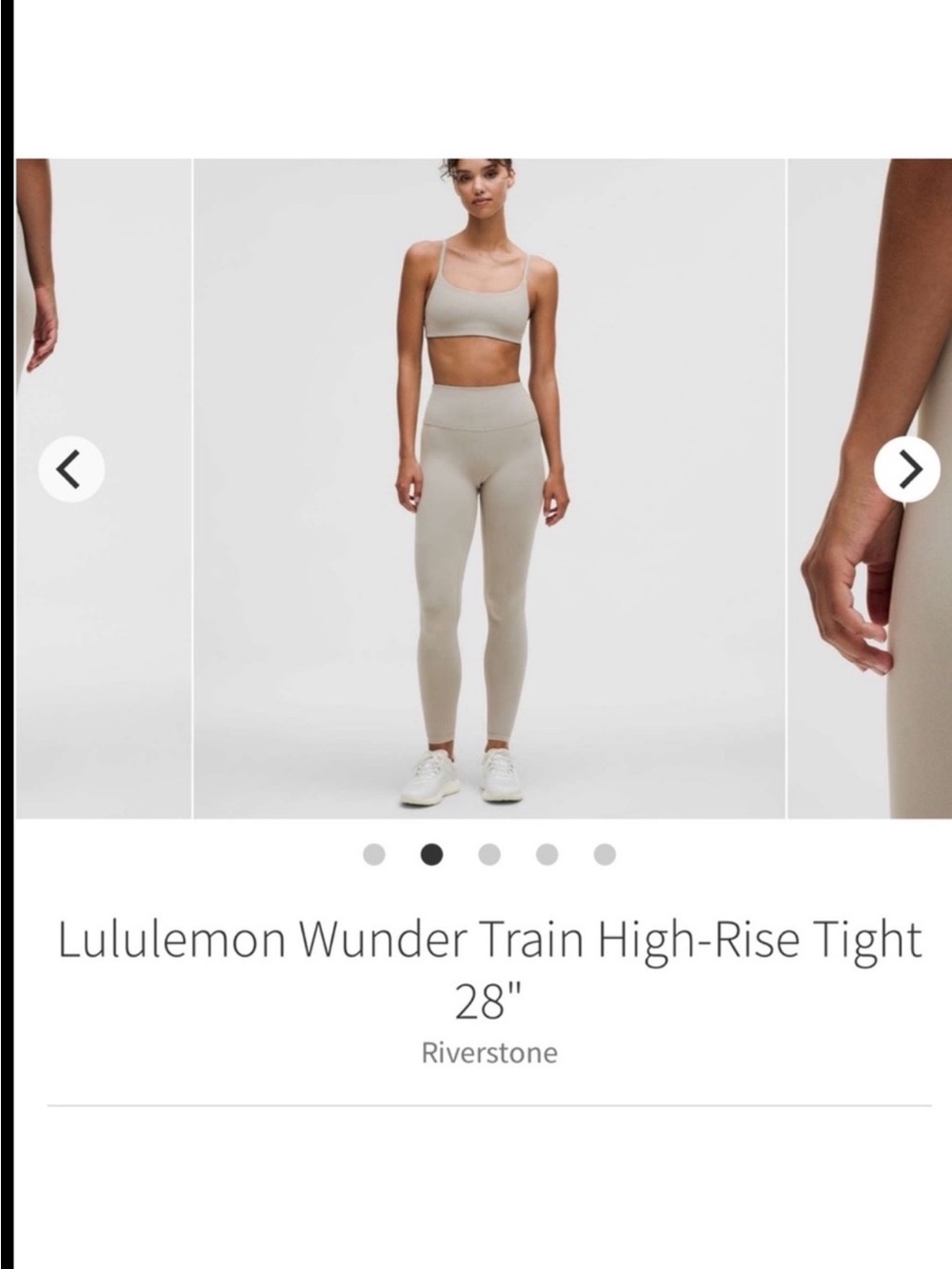 Lululemon Wunder Train High Rise Tights 28" RIVERSTONE Sz 6